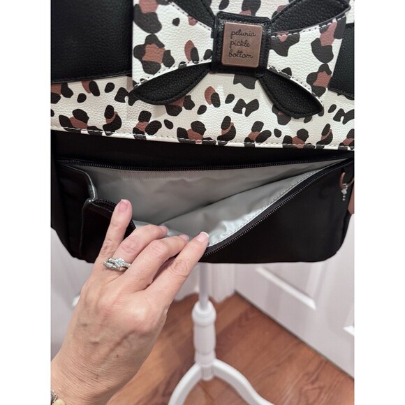 Petunia Pickle Bottom Meta Backpack Diaper Bag Moon Leopard - Picture 3 of 7